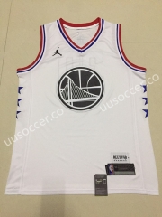 2019 All-Star NBA Golden State Warriors White #30 Jersey