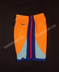 NBA Golden State Warriors Orange Shorts
