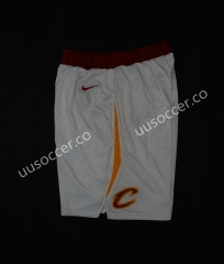 NBA Cleveland Cavaliers White Shorts