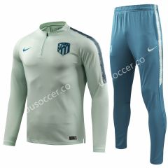 2018/19 Atletico Madrid Mint Green Thailand Soccer Tracksuit Uniform-GDP