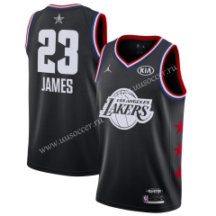 2019 All-Star Version NBA Lakers Black #23 with logo Jersey