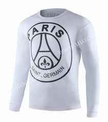 02 Version Paris SG White Round Collar  Thailand Soccer Tracksuit -GDP
