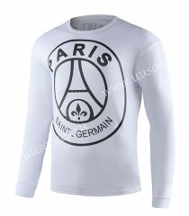 02 Version Paris SG White Round Collar  Thailand Soccer Tracksuit -GDP