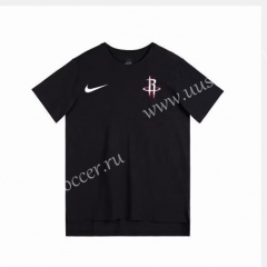 2019 NBA Houston Rockets Black Cotton T-shirt