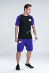 NBA Lakers Black & Blue Training Jersey-CS
