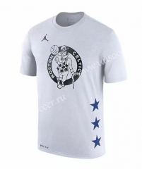 2019 NBA Boston Celtics White #11 Cotton T-shirt