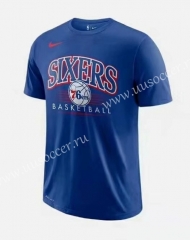 2019 NBA Blue Cotton T-shirt-CS