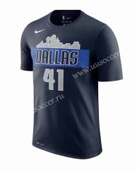 2019 NBA Dark Blue  #41 Cotton T-shirt-CS
