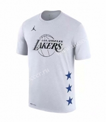 NBA Lakers White #23 Cotton T-shirt-CS
