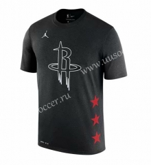 2019 NBA Houston Rockets Black #13 Cotton T-shirt