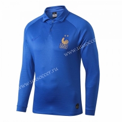 100th Commemorative Editio France Royal Blue Thailand Soccer Tracksuit-411