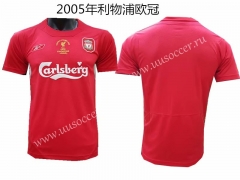 Retro Version 2005 Liverpool Home Red Thailand Soccer Jersey AAA