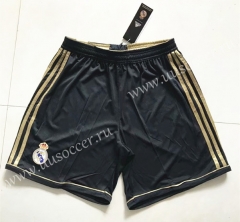 2011-2012 Real Madrid Black with golden edge Thailand Soccer Shorts-SL