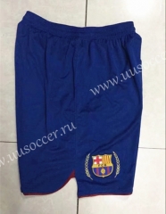 2007 Retro Version Barcelona Home Blue Thailand Soccer Shorts-SL