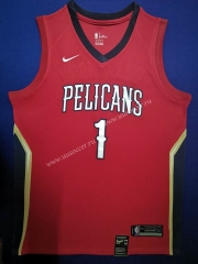 NBA New Orleans Pelicans Red #1 Jersey