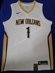 NBA New Orleans Pelicans White #1 Jersey