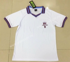 1980 Retro Version West Ham United Away White Thailand Soccer Jersey AAA-DG