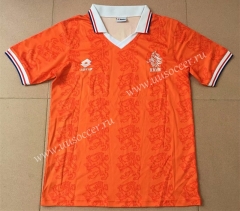 1995 Retro Version Netherlands Home Orange Thailand Soccer Jersey AAA-AY