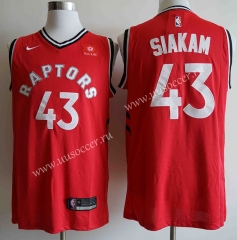 NBA Toronto Raptors Thunder Red #43 Jersey