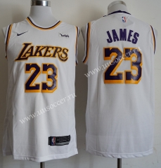 Retro Version NBA Lakers White #23 Jersey