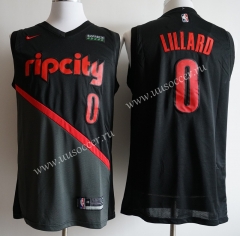Ciry Version NBA Portland Trail Blazers Black #0 Jersey