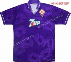 1992-1993 Retro Version Fiorentina Home Purple Thailand Soccer Jersey AAA-811