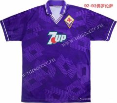 1992-1993 Retro Version Fiorentina Home Purple Thailand Soccer Jersey AAA-811