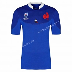 2019 World Cup  France Home Blue Rugby Jersey