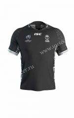 2019 World Cup Fiji Away Black Rugby Jersey