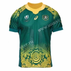 2019 World Cup  Australia Away Green Rugby Shirt