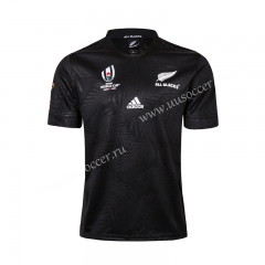 2019 World Cup All Black Home Black Rugby Shirt