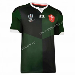2019 World Cup Wales Away Green Rugby Shirt