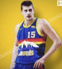 Xue Shan Retro Version NBA Denver Nuggets Blue #15 Jersey