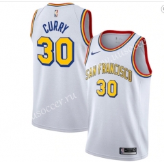 2020 New Season NBA Golden State Warriors White #30 Jersey