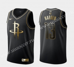 2020 NBA Houston Rockets Gold & Black #13 Jersey