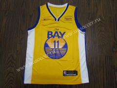 2020 NBA Golden State Warriors Yellow #11 Jersey