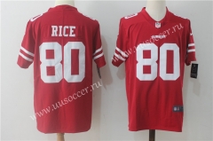 NFL San Francisco 49ers Red  #80 Jersey