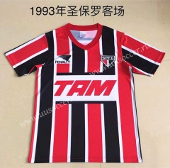 1993 Retro Version Sao Paulo Red & Black Thailand Soccer Jersey AAA-AY