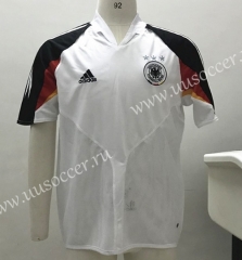 2004 Retro Version Germany Home White Thiland Soccer Jersey-SL