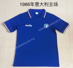 1986 Retro Version Italy Home Blue Thailand Soccer Jersey AAA-DG