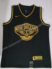 NBA New Orleans Pelicans Black & Gold  #1 Jersey