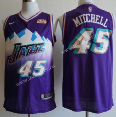 New Season NBA Utah Jazz Purple #45 Jersey