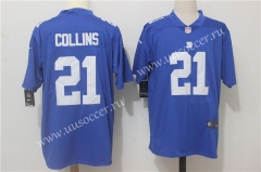 NFL New York Giants Blue #21 Jersey
