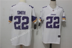 NFL Minnesota Vikings White #22Jersey