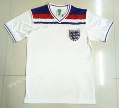1982 Retro Version England Home White Thailand Soccer Jersey AAA-LL