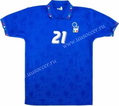 1994 Retro Version Italy Home Blue Thailand Soccer Jersey AAA-811