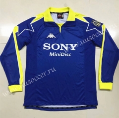 Retro Version 1998 Juventus Blue Thailand LS Soccer Jersey AAA-SL
