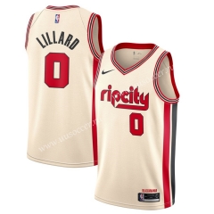 City Version NBA Portland Trail Blazers White #0 Jersey