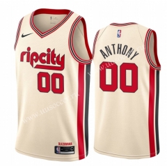 City Version NBA Portland Trail Blazers White #00 Jersey