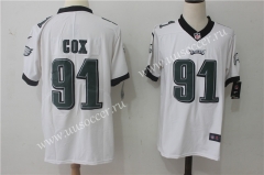NFL Philadelphia Eagles White #91 Jersey